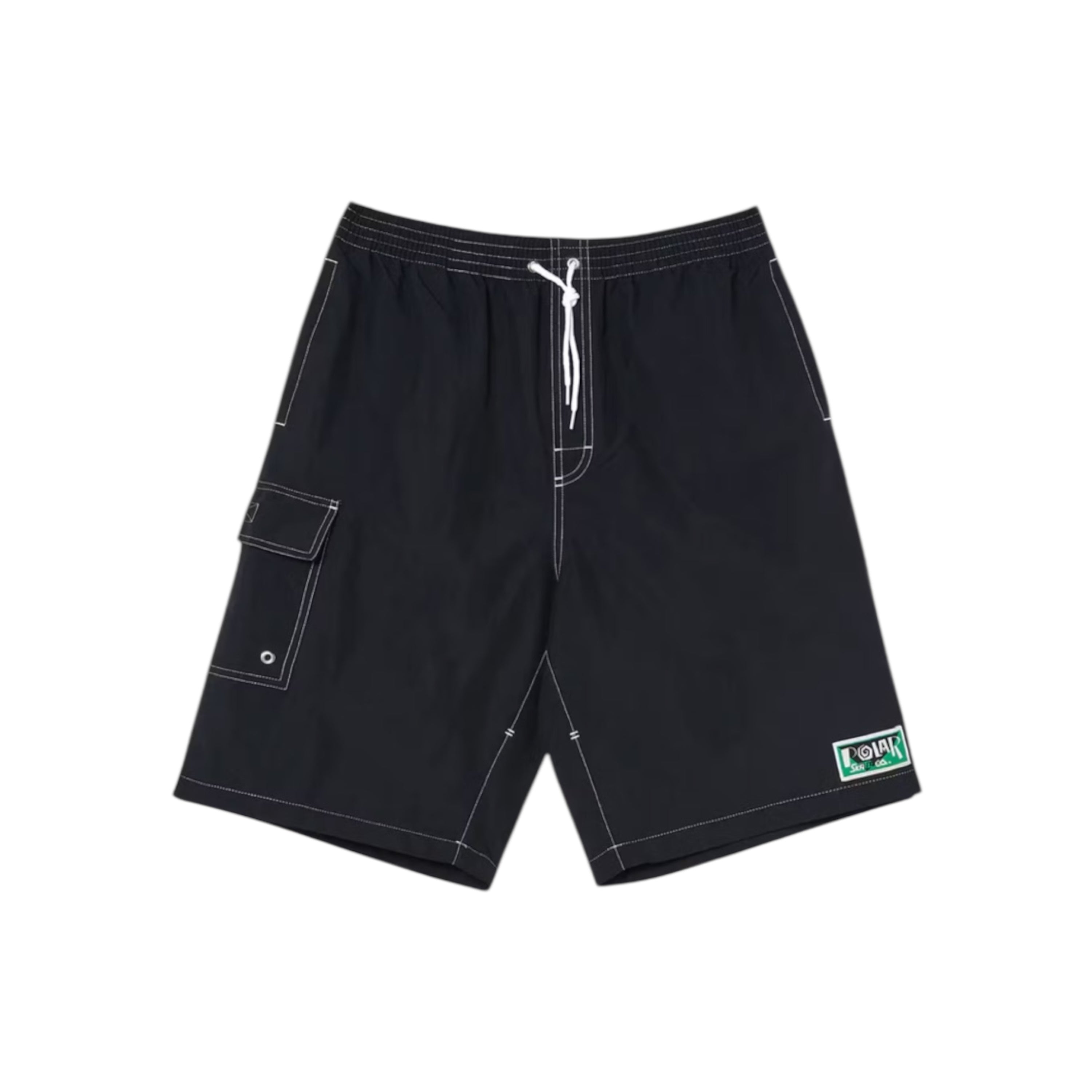 Polar Skate Co. Spiral Swim Shorts - Black