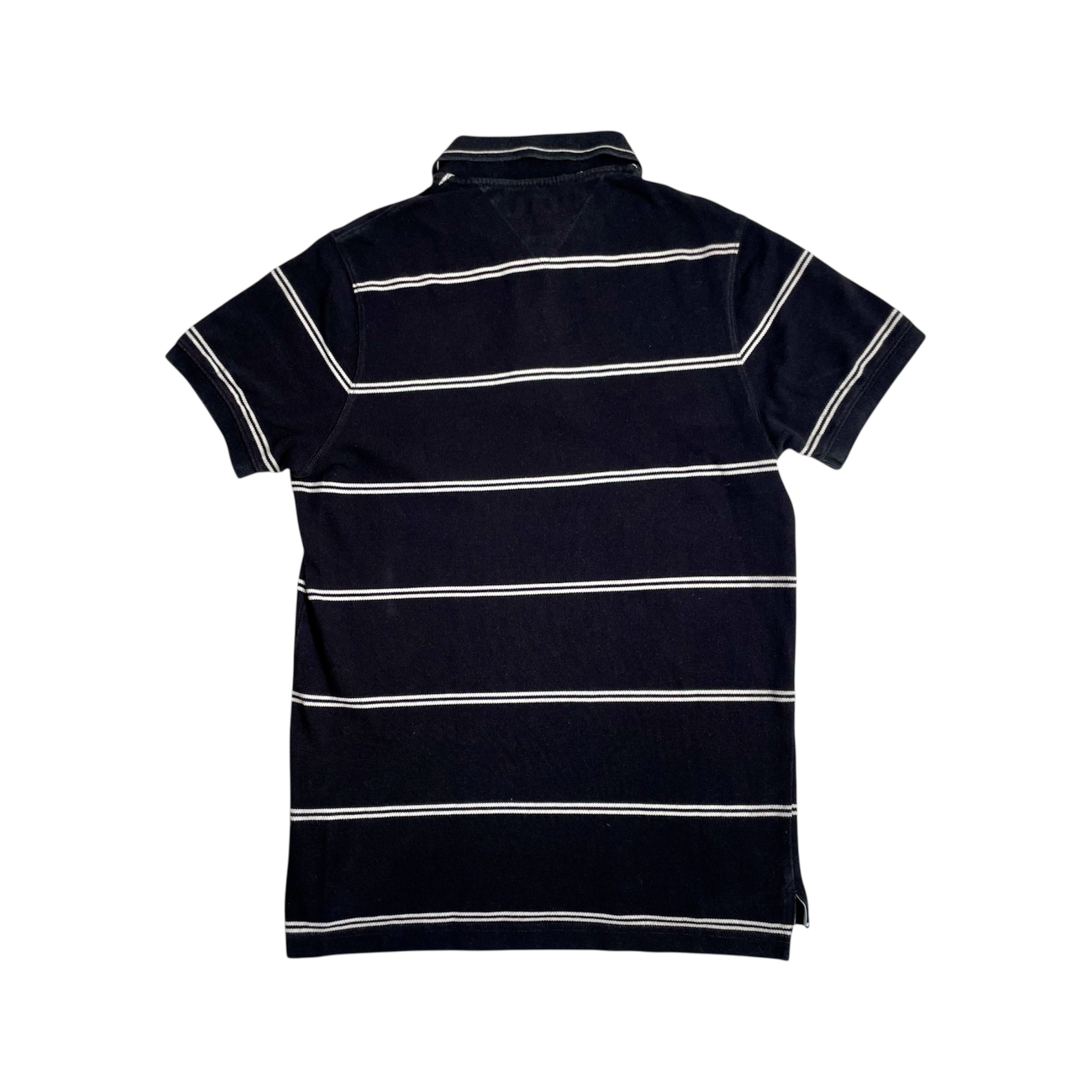 Tommy Hilfiger Striped Polo - Black