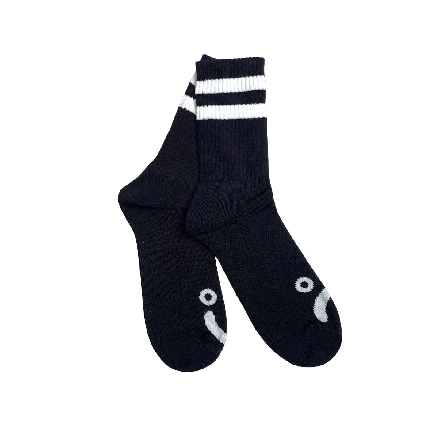 Polar Skate Co. Happy Sad Socks - Black